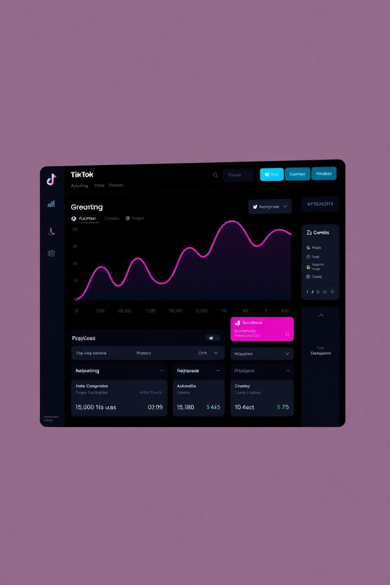 Chat-Tok analytics dashboard showing automation growth and revenue
